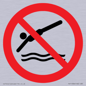 Prohibition: No diving